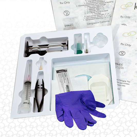 3.2mm Stainless Steel Disposable Trocar Kit - Medium Gloves (Case) -16 Kits