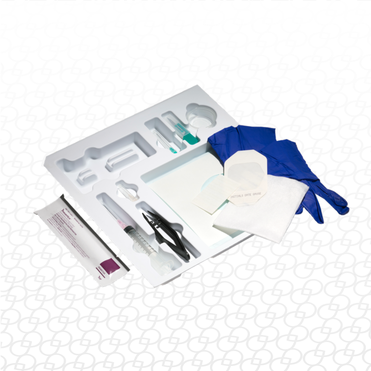 Pellet Insertion Procedure Kit Only Large Gloves (Case) 16 Trays